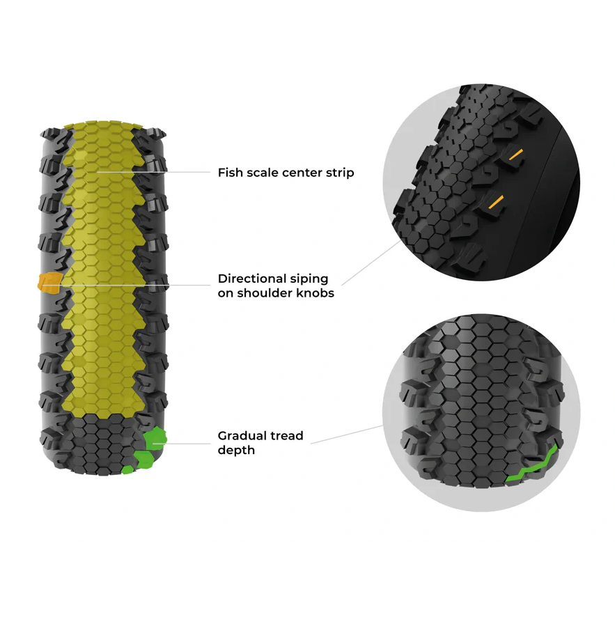 Pneu VITTORIA TERRENO XC RACE 29x2.25 Graphene/Silica Tubeless Ready Soft Black