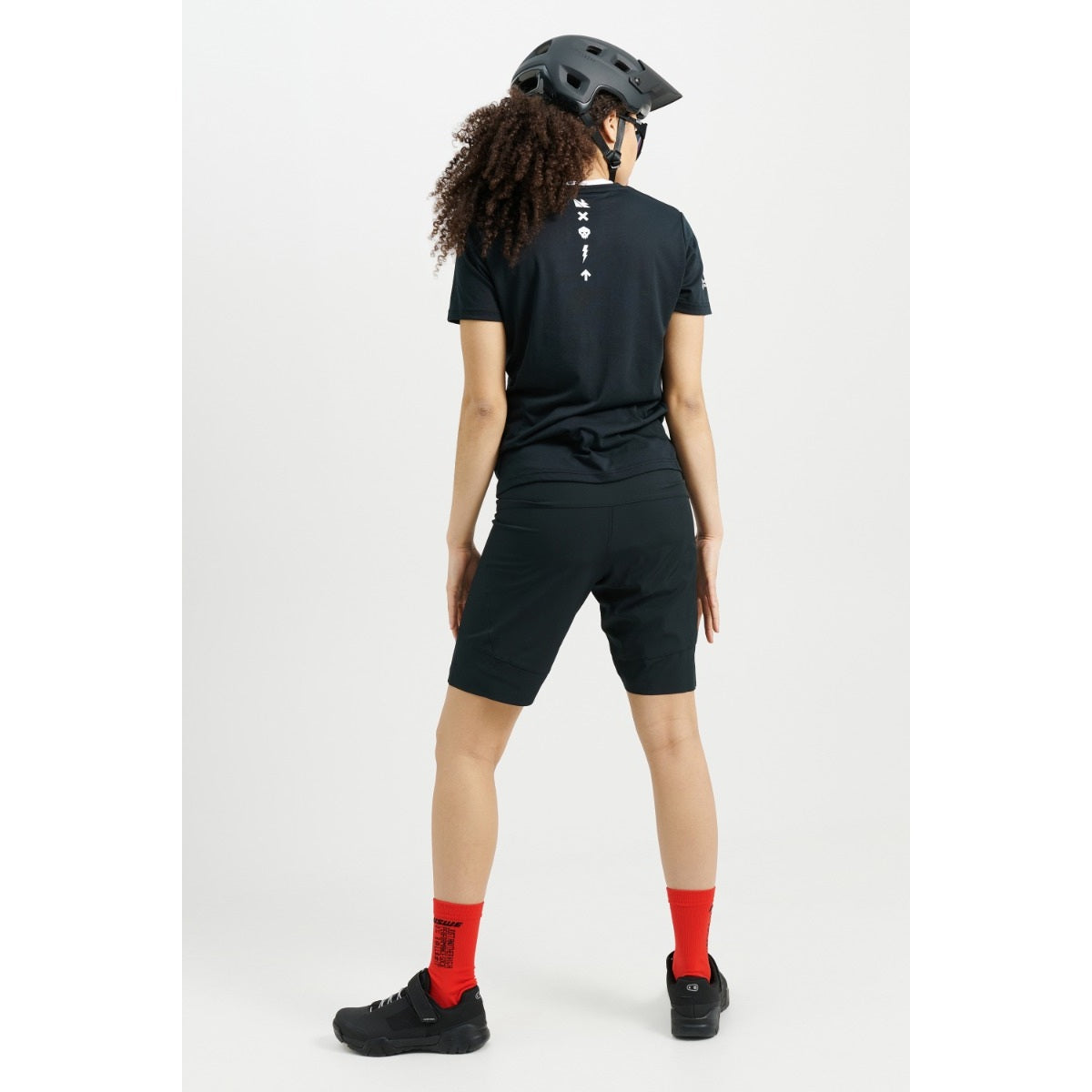 Calções USWE HYBRID MTB para mulher Preto