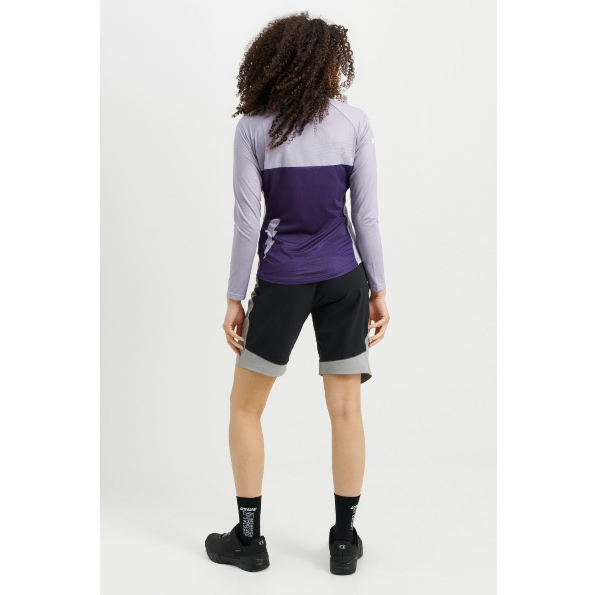 Camisola de manga comprida USWE BERG MTB Lavender para mulher