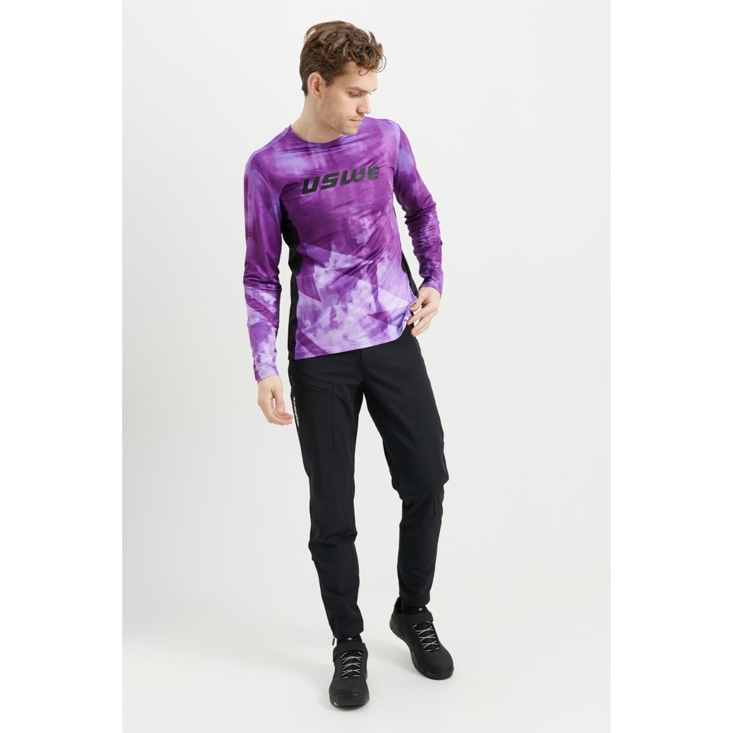 Camisola de manga comprida USWE LUFTIG MTB Roxo