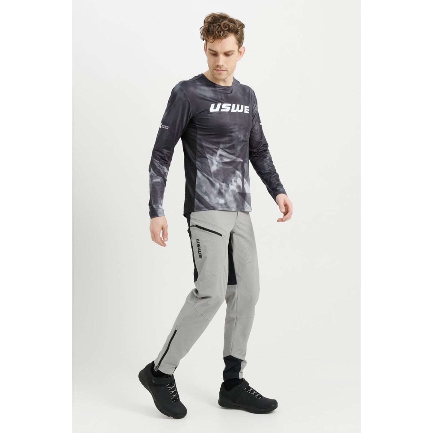 Camisola de manga comprida USWE LUFTIG MTB Preto