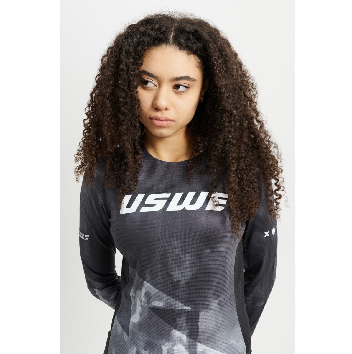 Camisola MTB de manga comprida para mulher USWE LUFTIG Preto