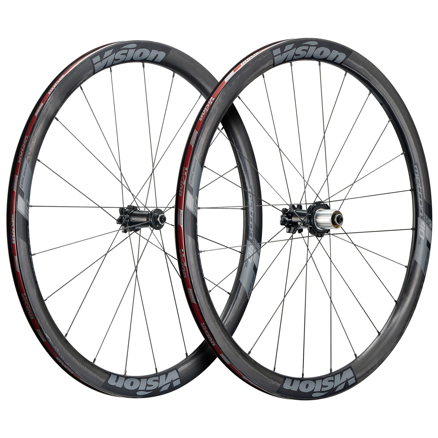 Par de rodas VISION Metron 40 SL Tubeless Ready (bloqueio central)