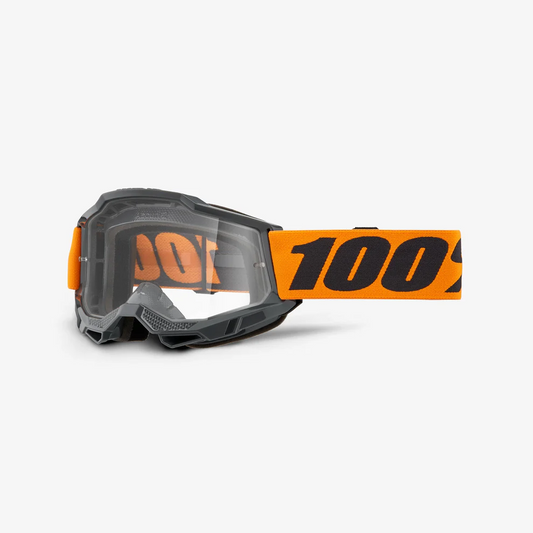 Máscara ACCURI 2 100% Cinzento/Laranja Ecrã transparente