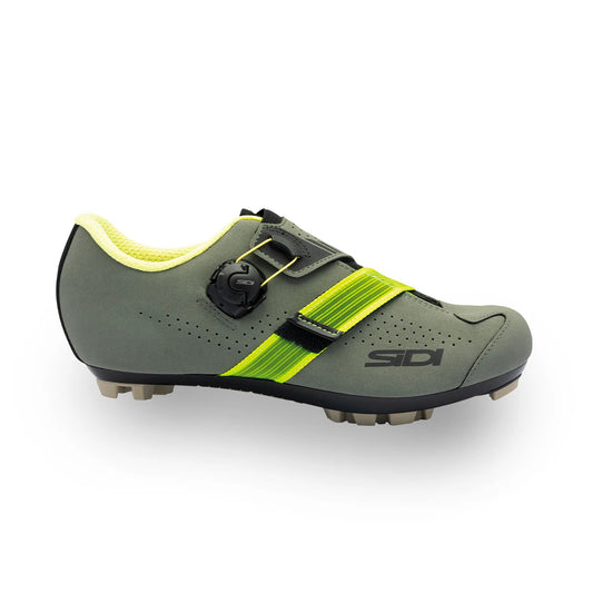 SIDI AERTIS Sapatos MTB Verde Militar/Amarelo
