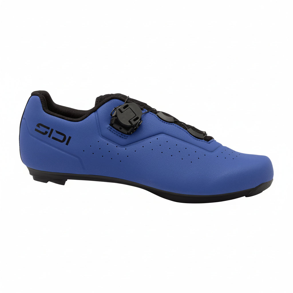 Chaussures route Sidi Prima 2 bleues, vue de profil extérieur