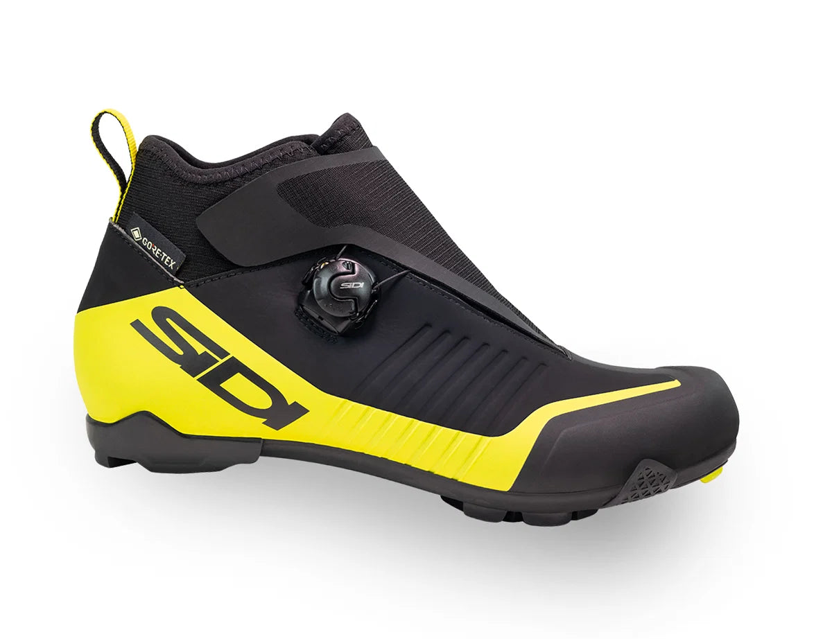 Sapatos de BTT de inverno SIDI HIEMX S GTX pretos/amarelos