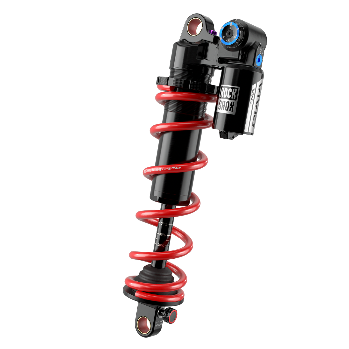 ROCKSHOX VIVID COIL ULTIMATE DH RC2 D1 Amortecedor de mola padrão