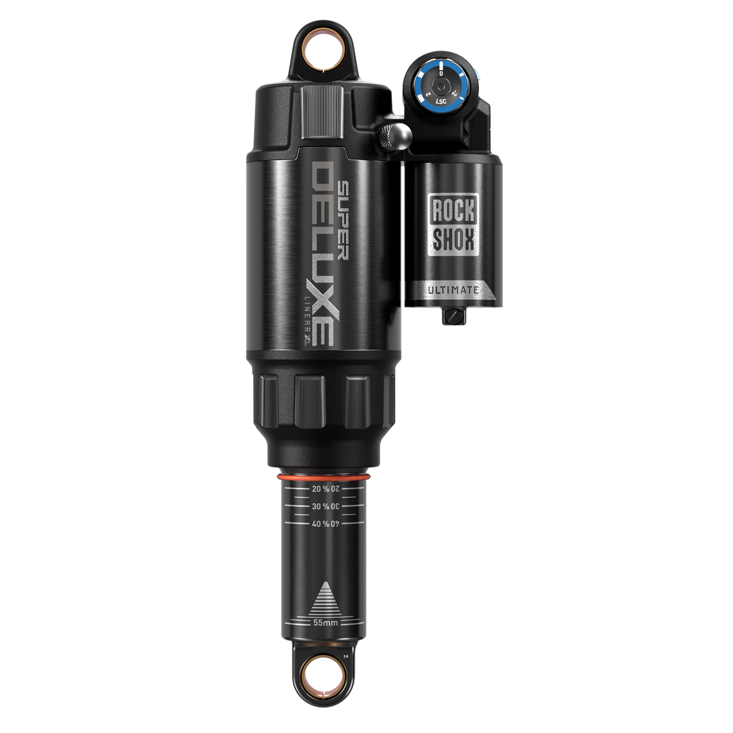 RS Super Deluxe Ultimate RC2T - 230x57.5 Linear XL Air, Token Loc 0, Reb55/Comp37, Lockout45, HB, Std Std(10x54,10x40)D1 Trek Rail Gen4 2020-2024