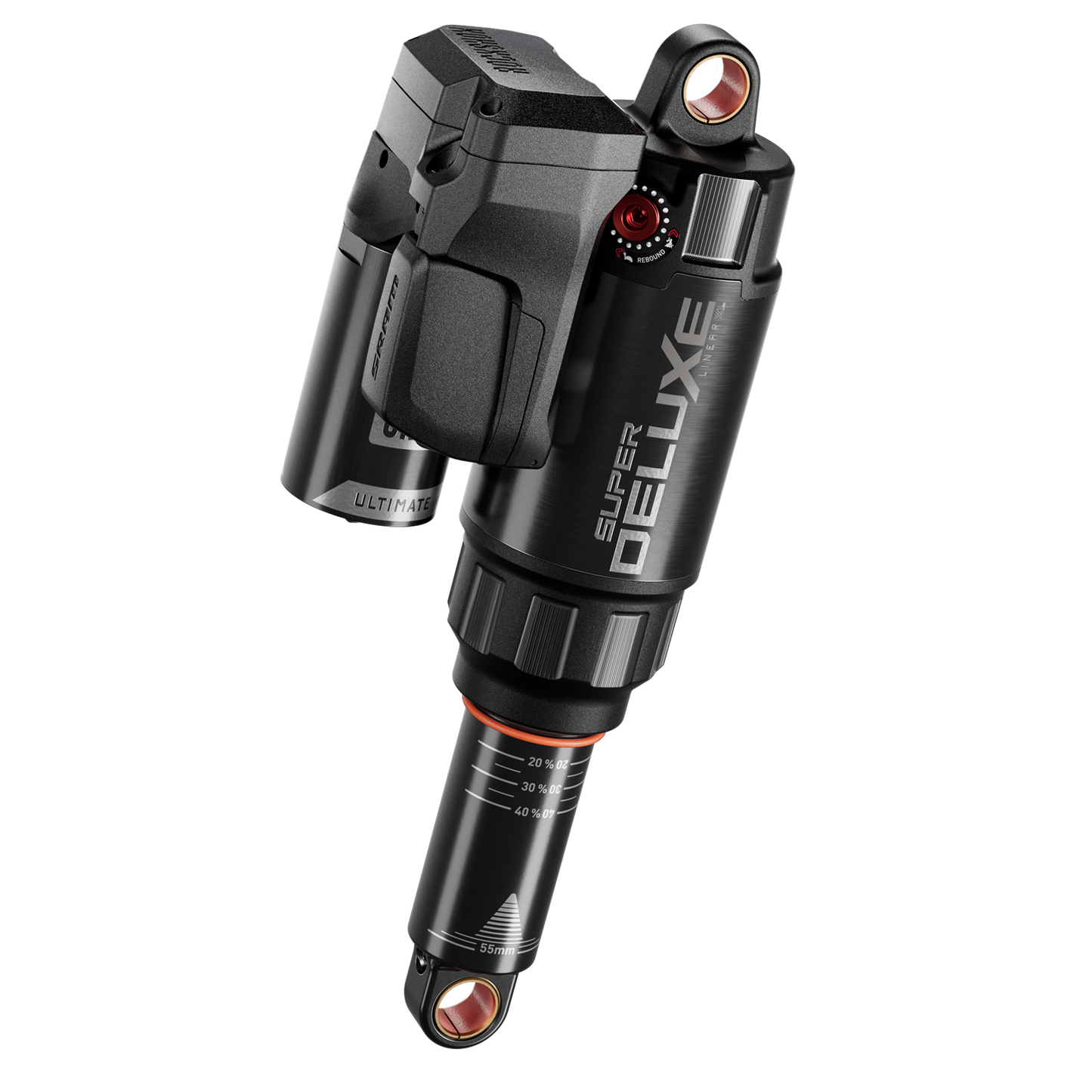 RS Super Deluxe Ultimate Flight Attendant - (210x55) LinearXLAir, TokenLoc3,Reb55/Comp26,Mid4-Lock6,HB Std NB 90deg(8x20,8x25)Bateria,Carregador USB-C)-D1 StumpJumper15S2-S6 2025+