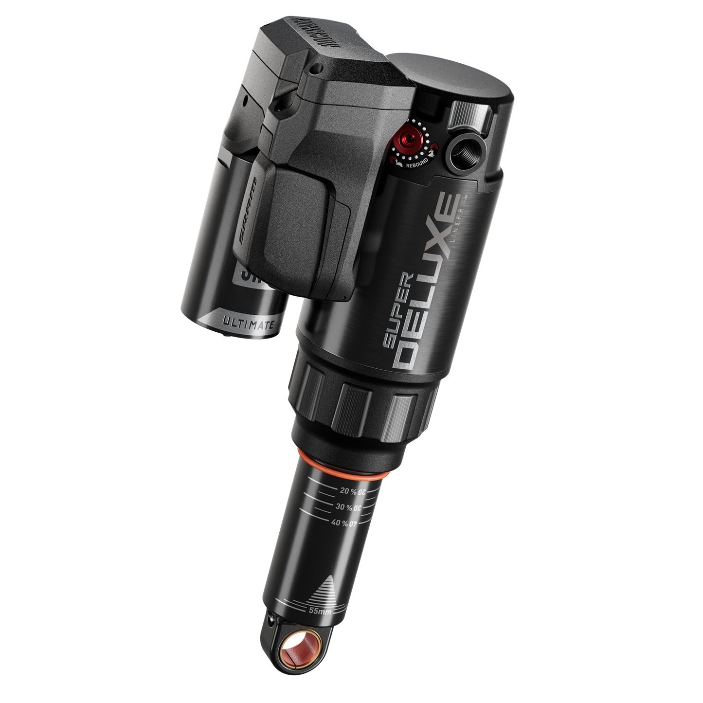 ROCKSHOX SUPER DELUXE ULTIMATE FLIGHT ATTENDANT RC3 HBO LINEAR XL D1 Amortecedor de munhão para Trek Fuel EX 2023+