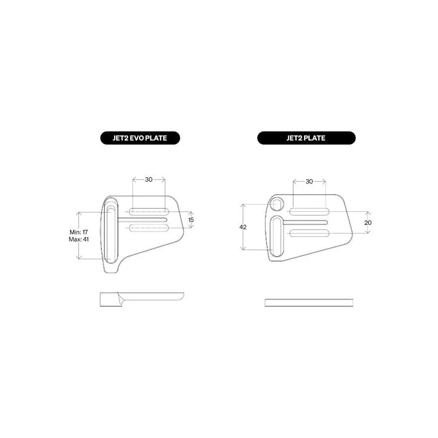 Extensões de guiador DEDA JET2 EVO Carbono Tamanho M 370mm