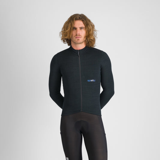 Camisola SPORTFUL Supergiara de lã de manga comprida preta
