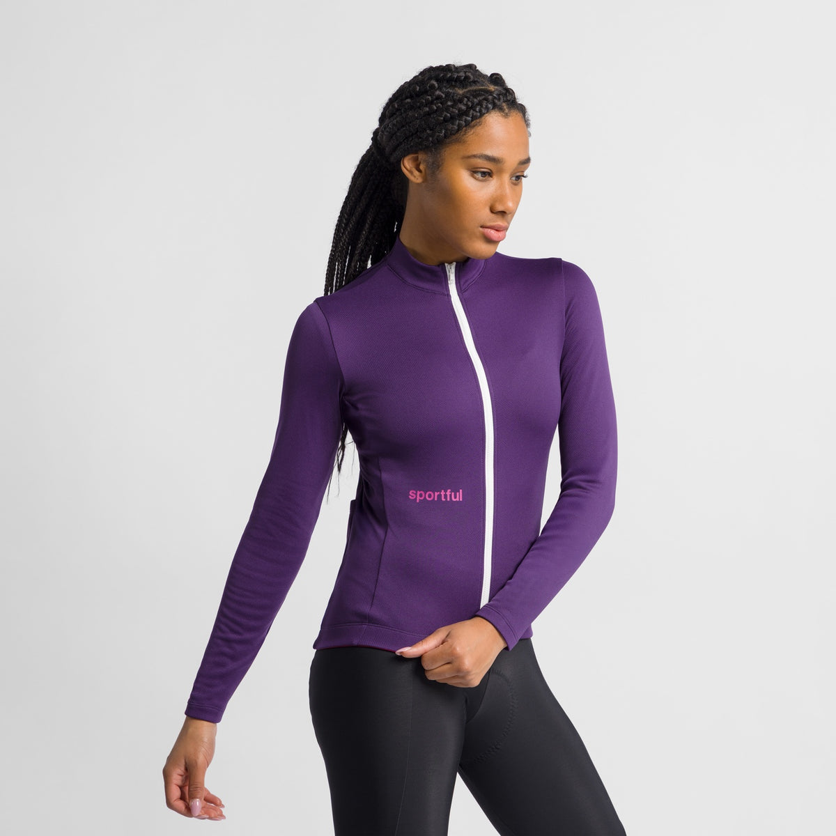 Camisola SPORTFUL CLASSIC de manga comprida para mulher violeta