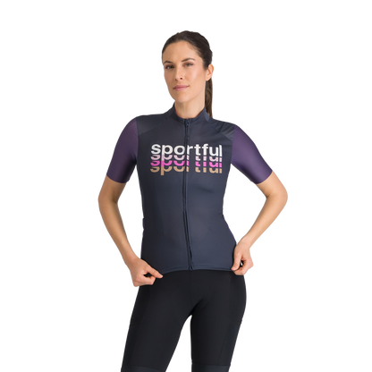 Maillot SPORTFUL SUPERGIARA 2 LOGO Mangas Curtas Mulher Azul-Marinho