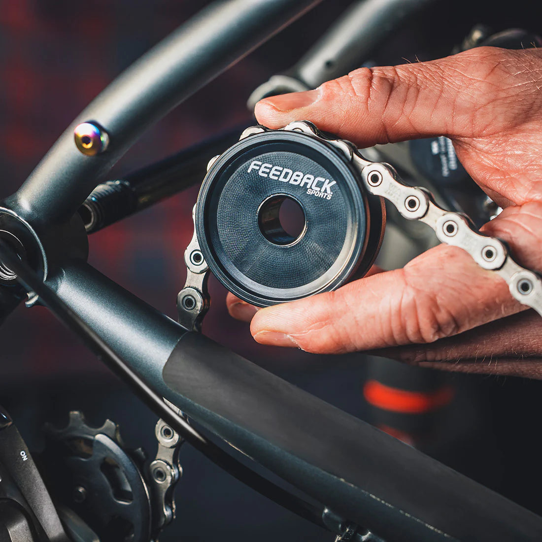 Guia de corrente para eixo passante FEEDBACK SPORTS Thru-Axle Chain Keeper