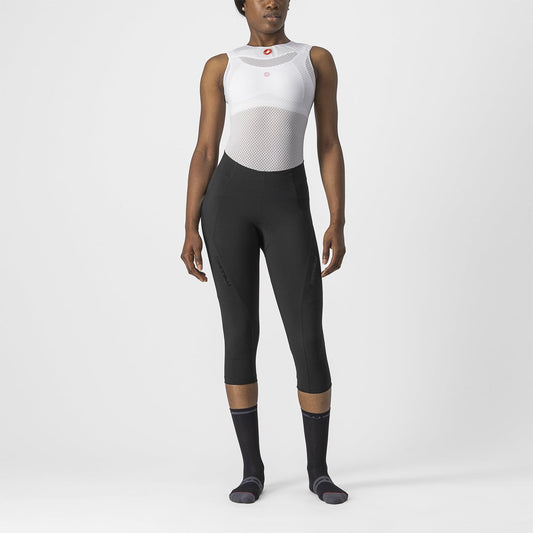 CASTELLI VELOCISSIMA 3 Calças de ganga 3/4 para mulher Preto