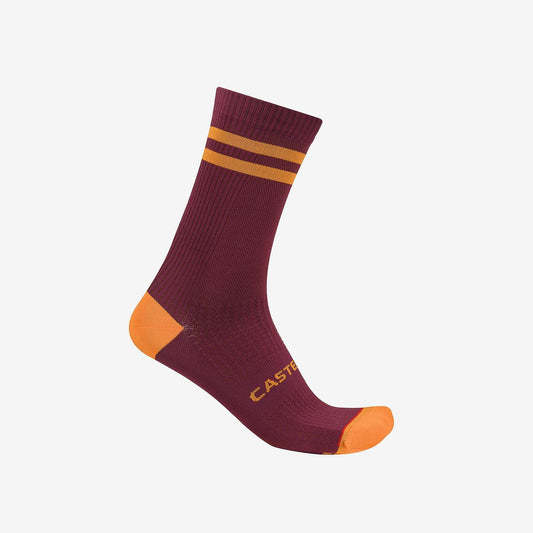 CASTELLI ORIGINALE 18 Meias Bordeaux/Laranja