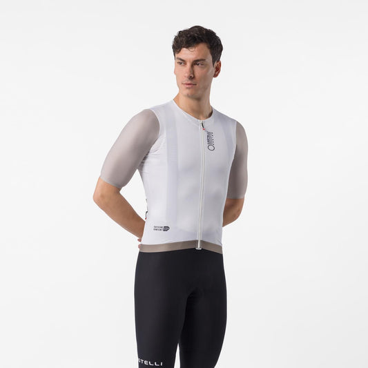 CASTELLI CORRETTO Manga curta Ivory/Clay Jersey