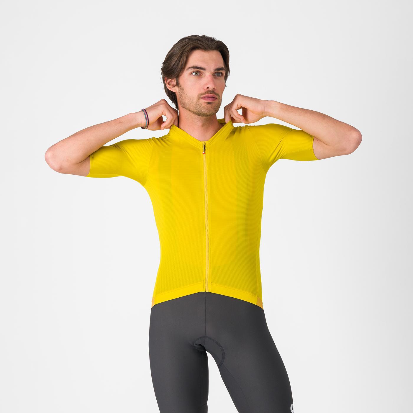 CASTELLI ESPRESSO 2 Camisola de manga curta Amarelo