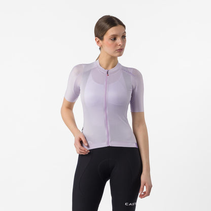 Maillot CASTELLI ESPRESSO 2 Mulher Mangas Curtas Purple Mist