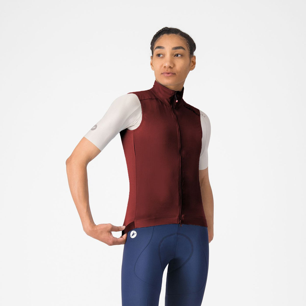 Colete Sem Mangas CASTELLI ESPRESSO 2 Mulher Bordeaux
