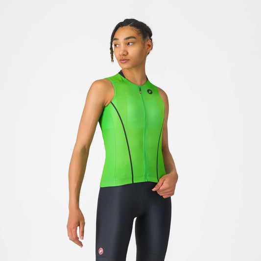 CASTELLI ANIMA FLOW Camisola sem mangas para mulher Verde