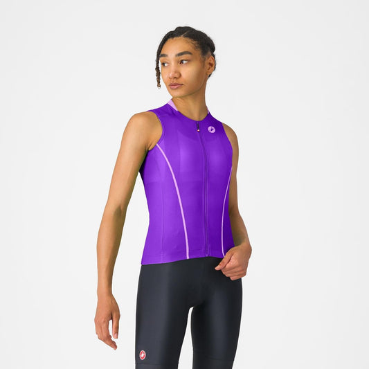 CASTELLI ANIMA FLOW Camisola sem mangas para mulher Roxo