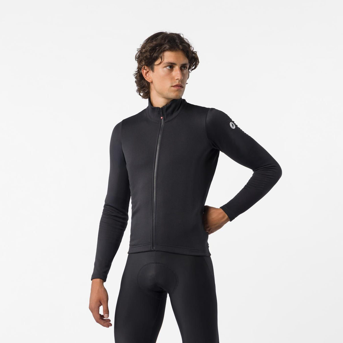 Camisola CASTELLI COMPETIZIONE THERMAL Mangas Compridas Preto
