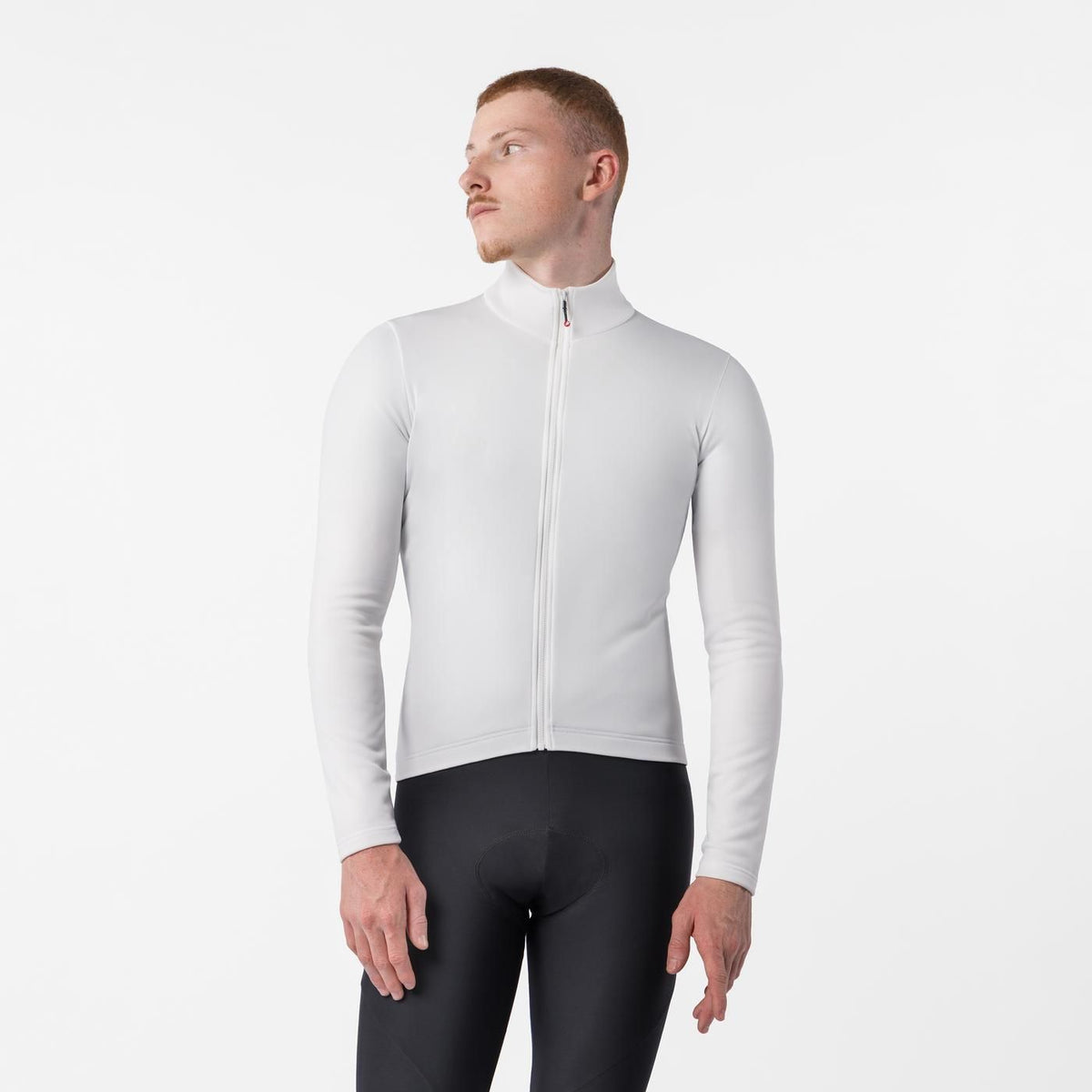 Camisola CASTELLI COMPETIZIONE THERMAL Mangas Compridas Marfim