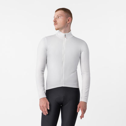 Camisola CASTELLI COMPETIZIONE THERMAL Mangas Compridas Marfim