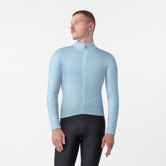 Camisola CASTELLI COMPETIZIONE THERMAL Mangas Compridas Azul Céu