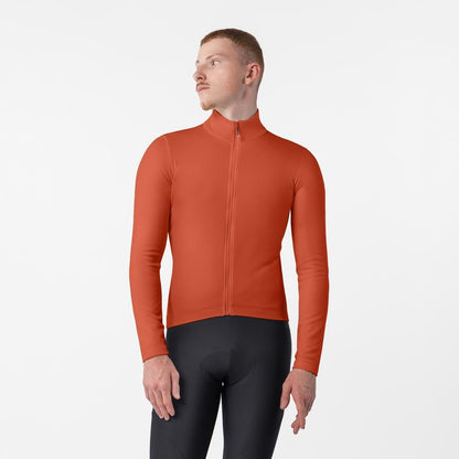 Camisola CASTELLI COMPETIZIONE THERMAL Mangas Longas Paprika