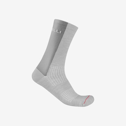Meias CASTELLI LOGO 18 MERINO Cinzento