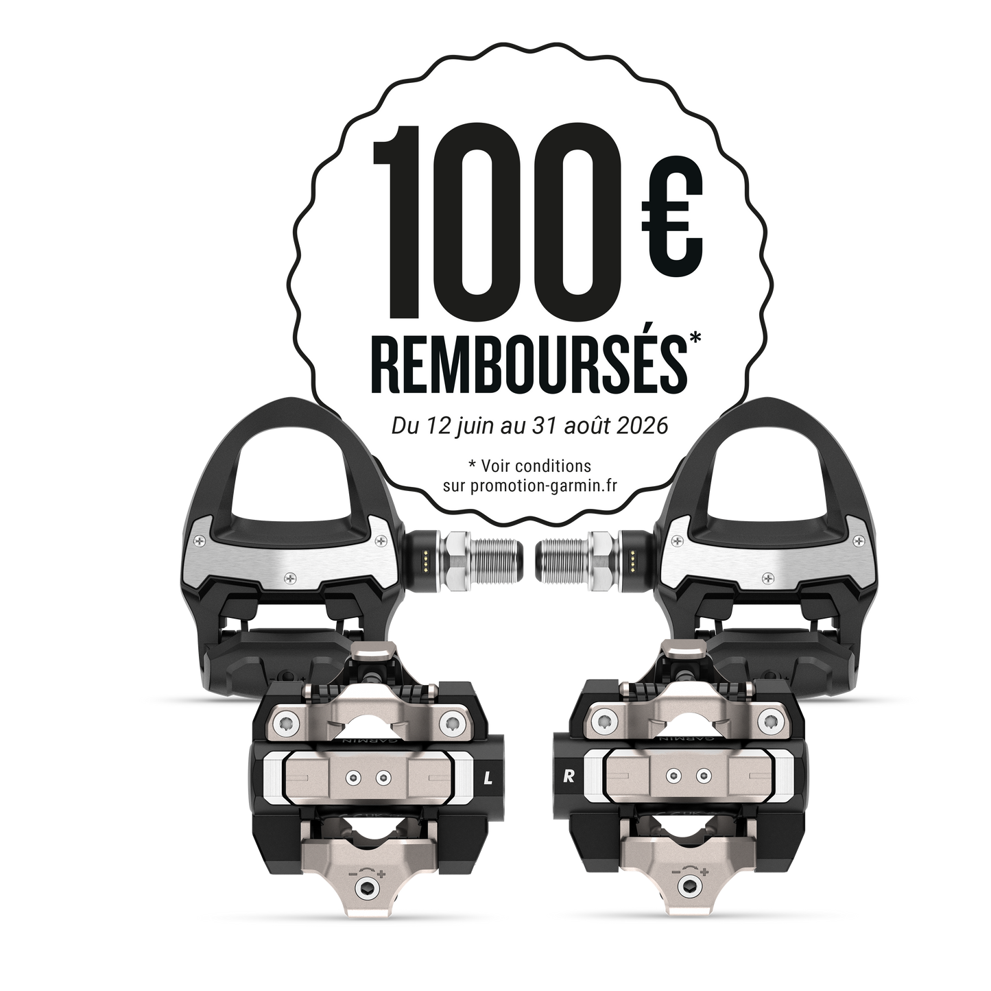 Kit de pedais com sensor de potência GARMIN RALLY RS/XC 210