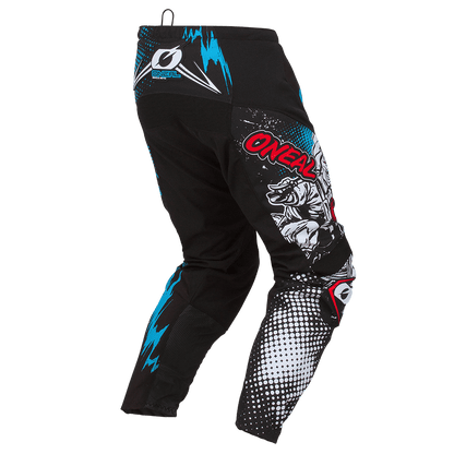 Calça O'NEAL ELEMENT VILLAIN Junior Preto/Branco