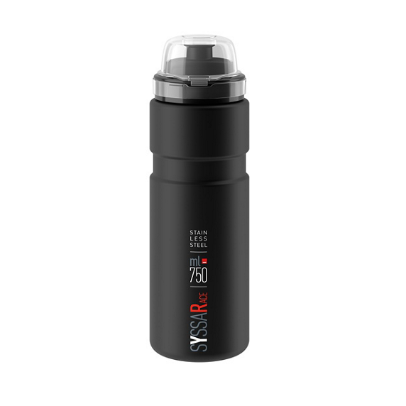 SYSSA RACE ELITE Garrafa de água em aço Preto mate