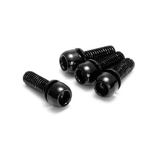 Conjunto de 4 parafusos de fixação para estribos REVERSE M6 x 18 mm Preto