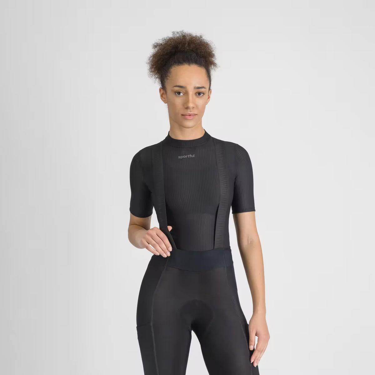 Camisola interior SPORTFUL INVERNO de manga curta para mulher preta