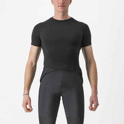 Interior CASTELLI CORE SEAMLESS Mangas Curtas Preto