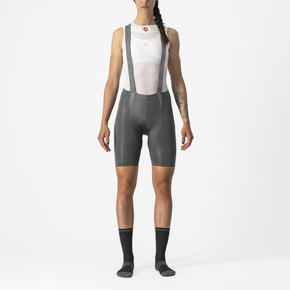 Calção Curto com Alças CASTELLI FREE AERO RC W Femme Cinzento
