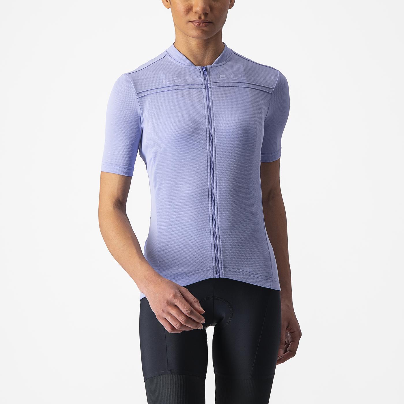 Camisola de manga curta CASTELLI ANIMA 4 para mulher Roxo