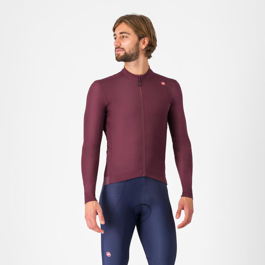 CASTELLI ESPRESSO THERMAL Camisola de manga comprida Bordeaux