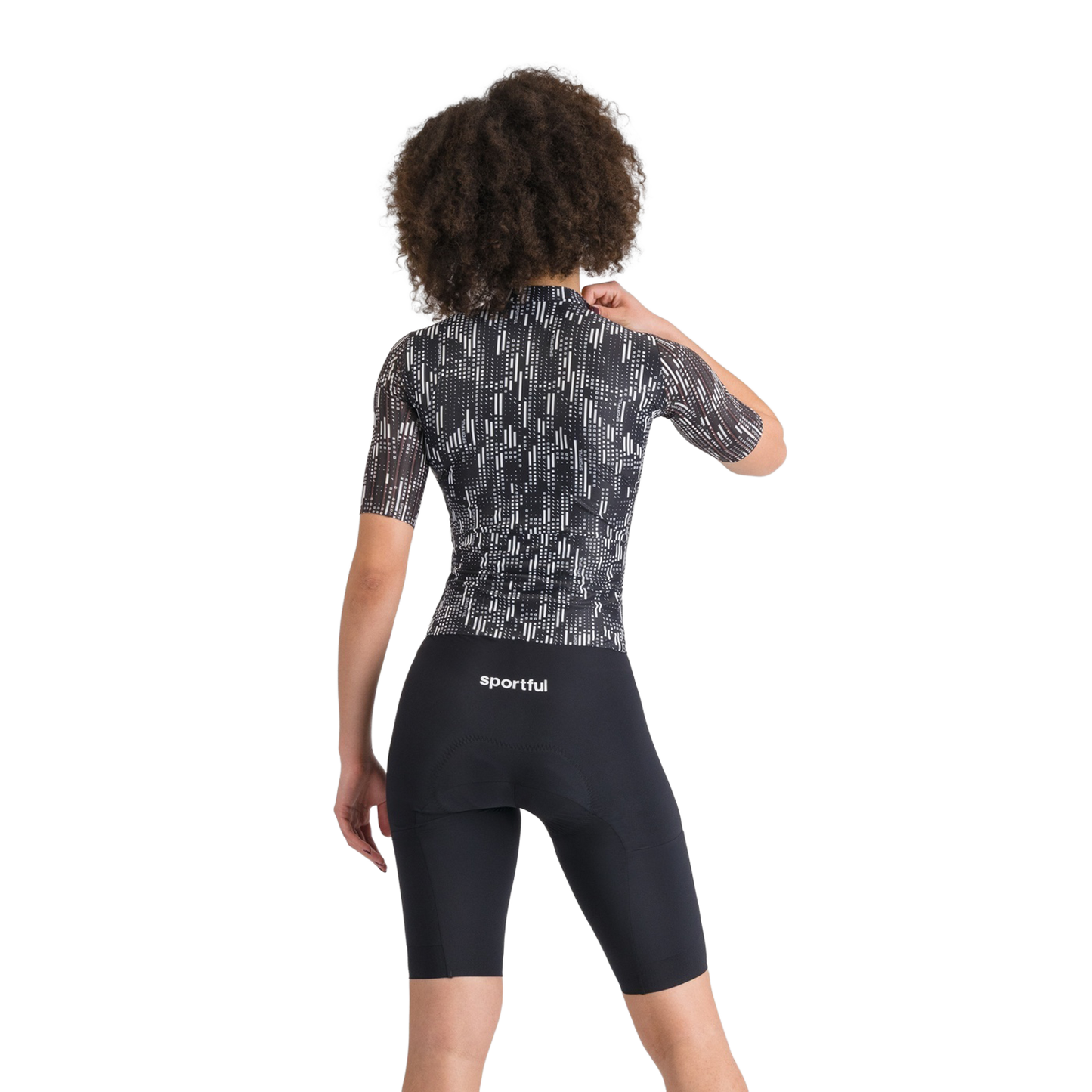 SPORTFUL G-SUIT de manga curta para mulher Preto/branco