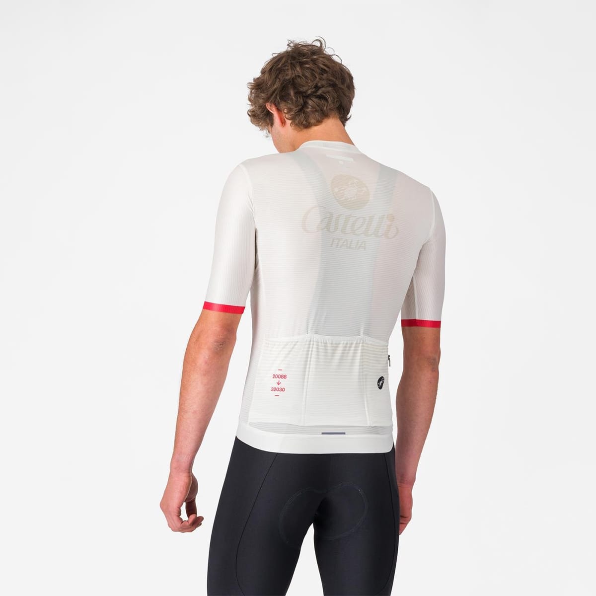 CASTELLI ESPRESSO 50th ANNIVERSARY Jersey Manga curta branca