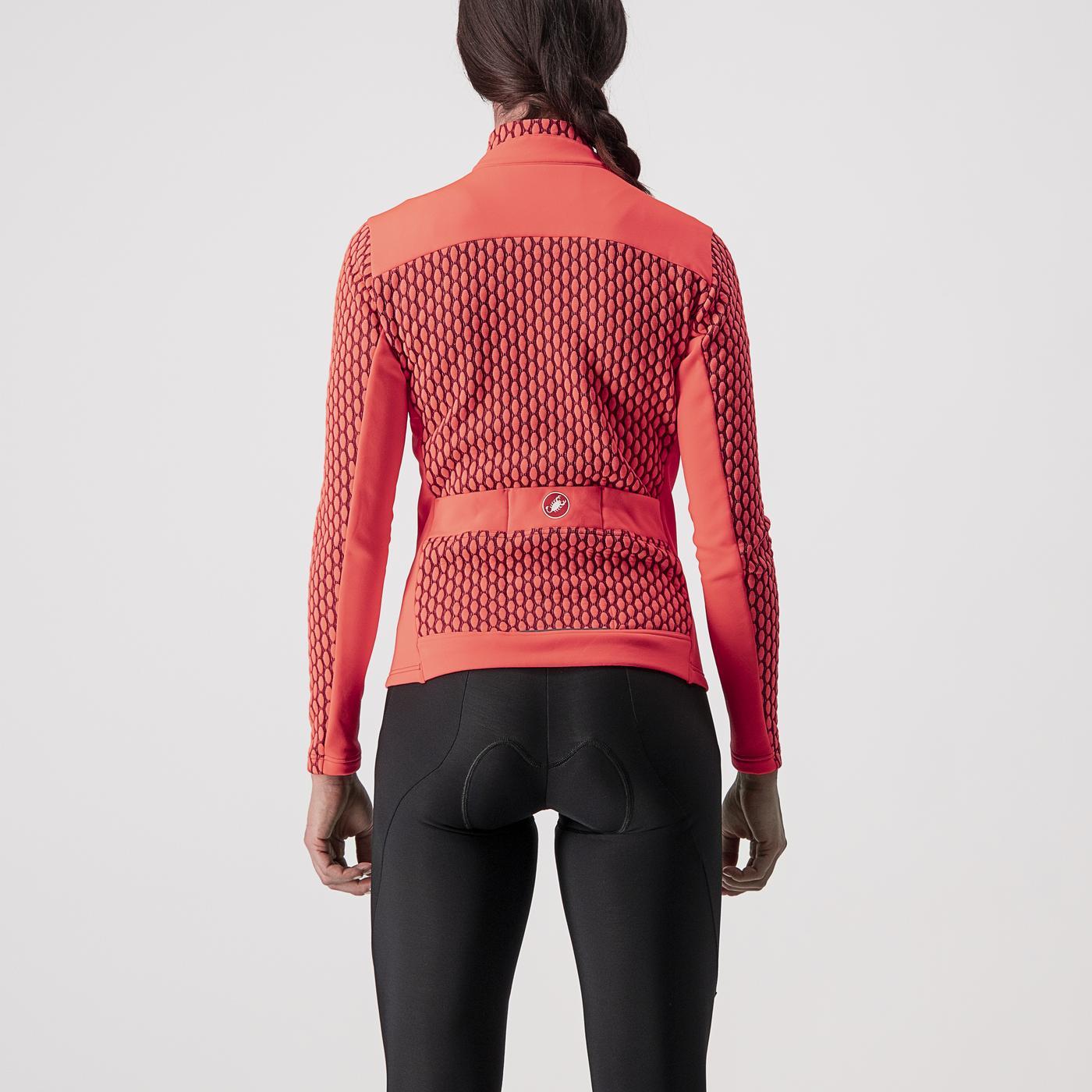 CASTELLI SFIDA 2 Camisola de manga comprida para mulher Rosa/Bordéus