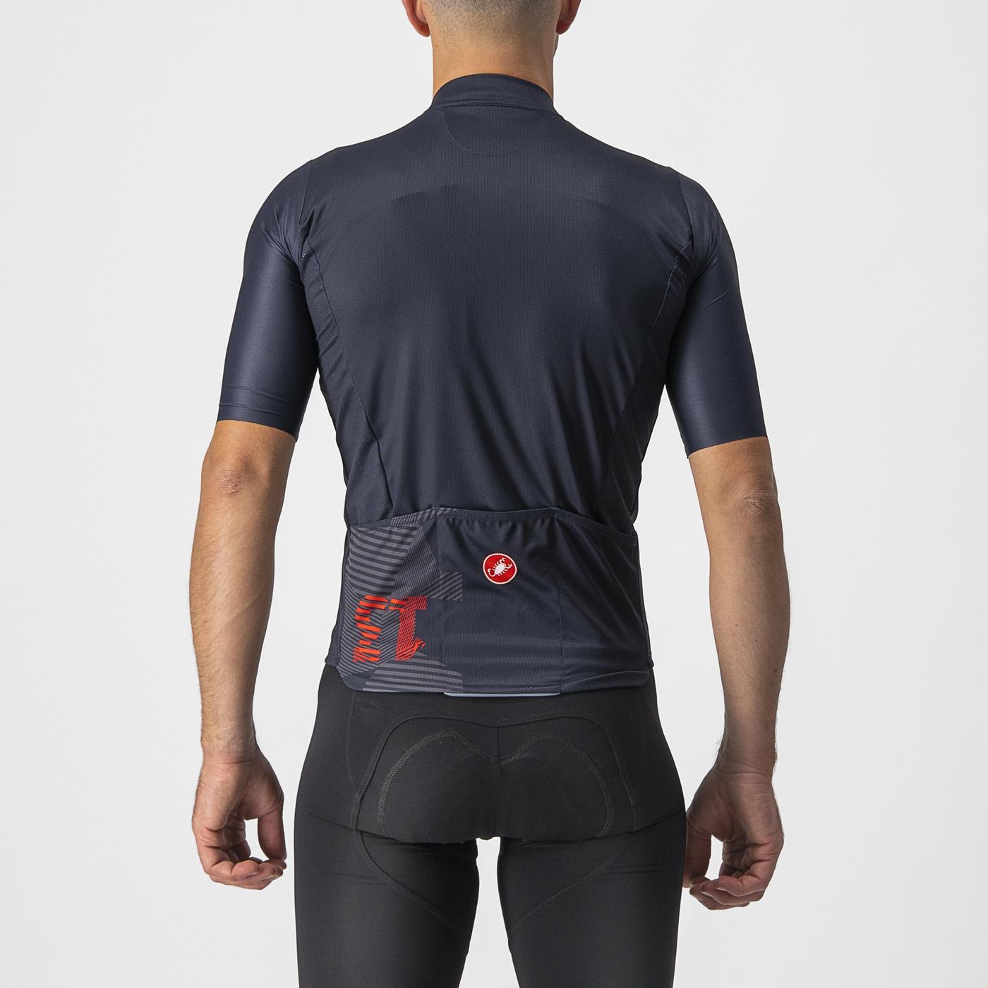 CASTELLI 13 SCREEN Camisola de manga curta azul/vermelha