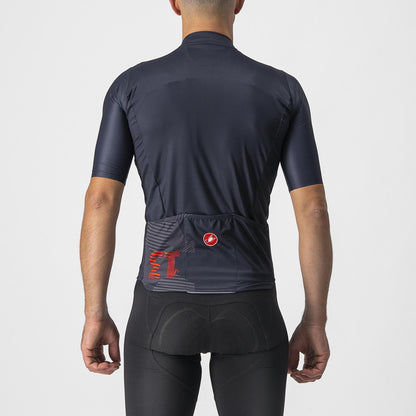 Maillot CASTELLI 13 SCREEN Mangas Curtas Azul/Vermelho