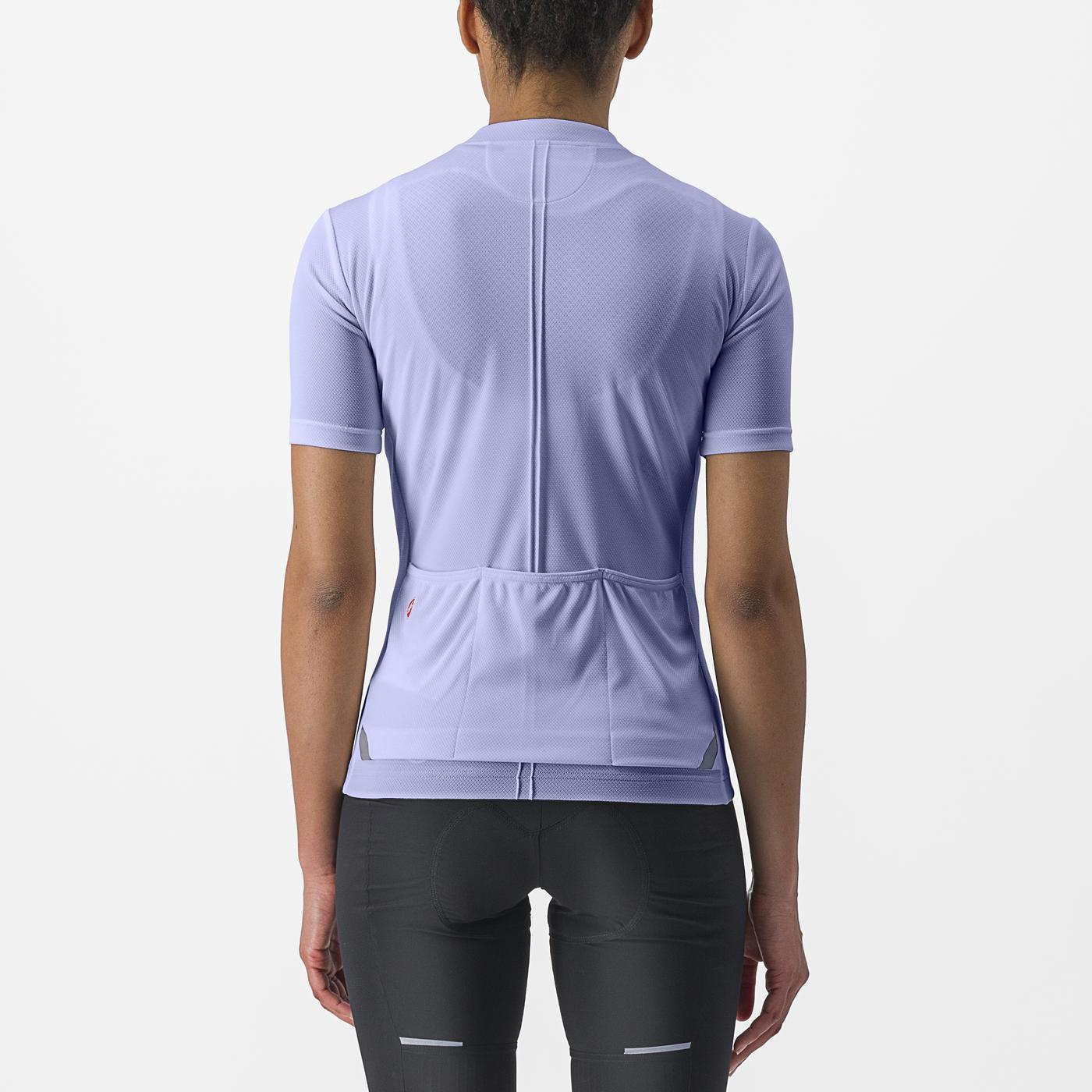 Camisola de manga curta CASTELLI ANIMA 4 para mulher Roxo