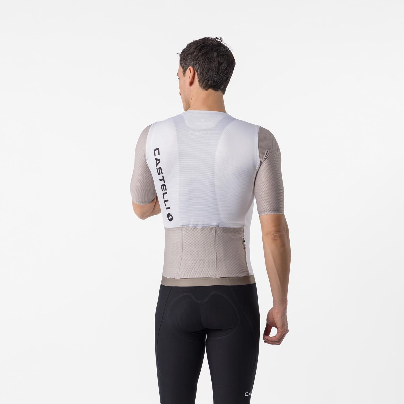 CASTELLI CORRETTO Manga curta Ivory/Clay Jersey